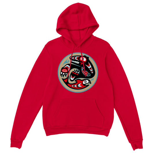 Bear catching salmon Hoodie