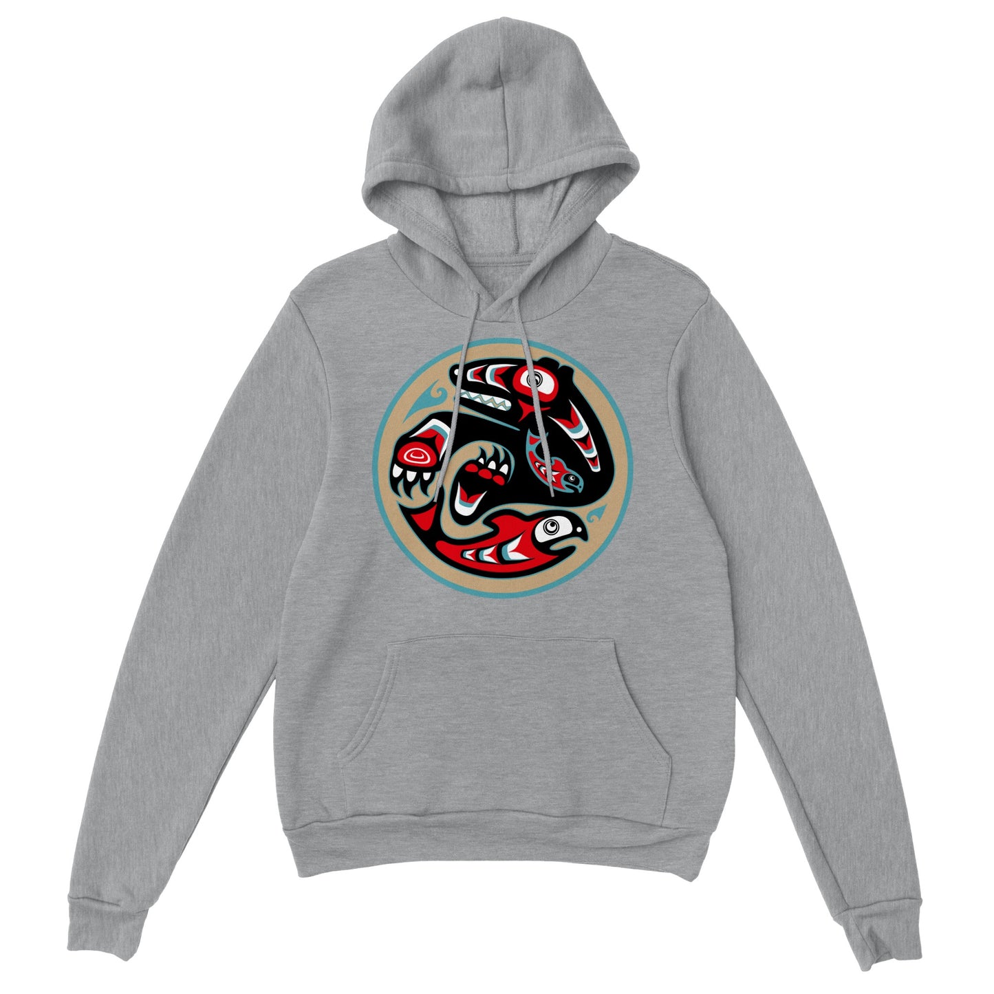 Bear catching salmon Hoodie