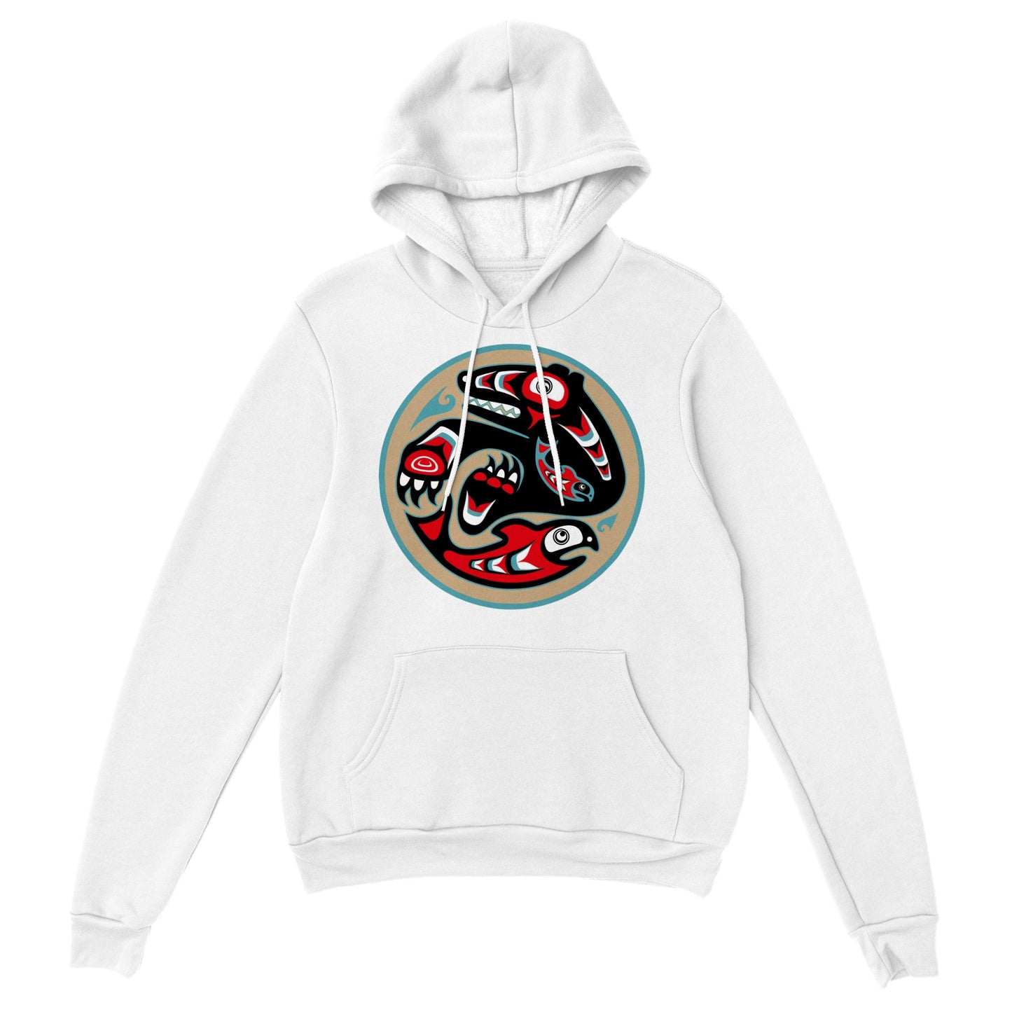 Bear catching salmon Hoodie